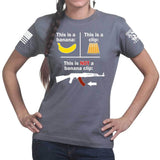 This Is NOT a Banana Clip Ladies T-shirt Style001