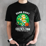 Bart Simpson Damn Right I Am A Boston Celtics Fan Win Or Lose Shirt