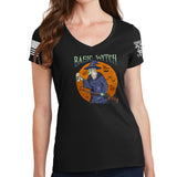 Ladies Basic Witch V-Neck T-shirt Style001