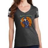 Ladies Basic Witch V-Neck T-shirt Style001