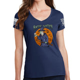 Ladies Basic Witch V-Neck T-shirt Style001