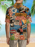 Batman Label All Over Print  Hawaiian Shirt