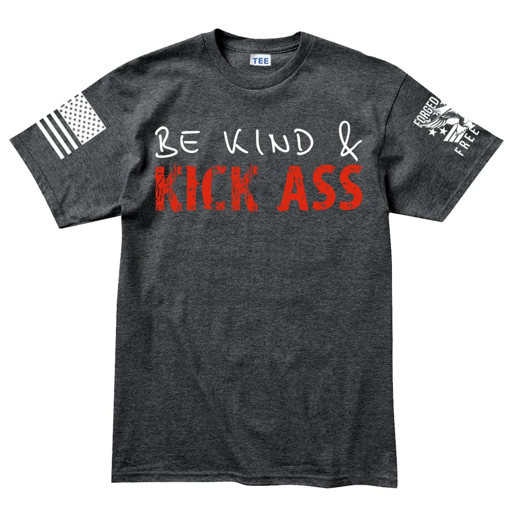 Be Kind and Kick Ass Men's T-shirt Style001