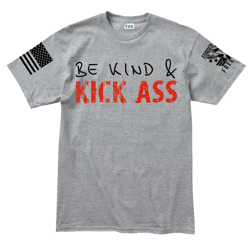 Be Kind and Kick Ass Men's T-shirt Style001