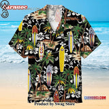 Beach Surfing Eco-Conscious Hawaiian Shirt