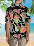 Beard And Barnacles Mermaid Short Sleeve Hawaiian Shirt