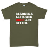 Men's Bearded and Tattooed Dad Are Better T-shirt Style001
