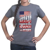 Beauty Comes In All Shapes And Sizes (Rifles) Ladies T-shirt