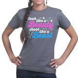 Shoot Like A Beast Ladies T-shirt Style001