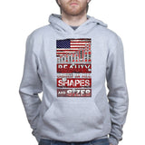 Beauty Comes In All Shapes and Sizes Bullets Mens Hoodie Style001