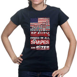 Beauty Comes in All Shapes and Sizes Bullets Ladies T-shirt Style001