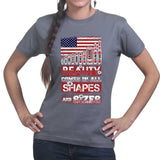 Beauty Comes in All Shapes and Sizes Bullets Ladies T-shirt