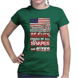 Beauty Comes in All Shapes and Sizes Bullets Ladies T-shirt Style001