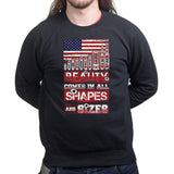 Beauty Comes in All Shapes and Sizes Bullets Mens Sweatshirt Style001