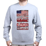 Beauty Comes in All Shapes and Sizes Bullets Mens Sweatshirt Style001