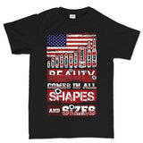 Beauty Comes In All Shapes and Sizes Bullets Mens T-shirt Style001