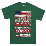 Beauty Comes In All Shapes and Sizes Bullets Mens T-shirt