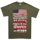 Beauty Comes In All Shapes and Sizes Bullets Mens T-shirt Style001