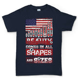 Beauty Comes In All Shapes and Sizes Bullets Mens T-shirt