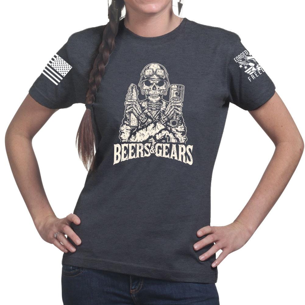 Beers & Gears Ladies T-shirt Style001