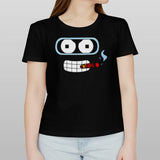 Bender futurama face smoking shirt