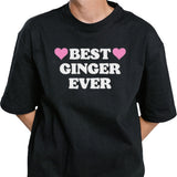 Best Ginger Ever Hearts T-shirt