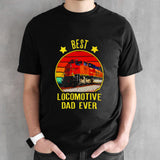 Best locomotive Dad ever vintage shirt
