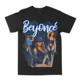 Beyonce Blue Graphic Tee