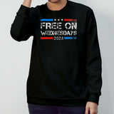 Biden Free On Wednesdays Us Flag 2024 shirt