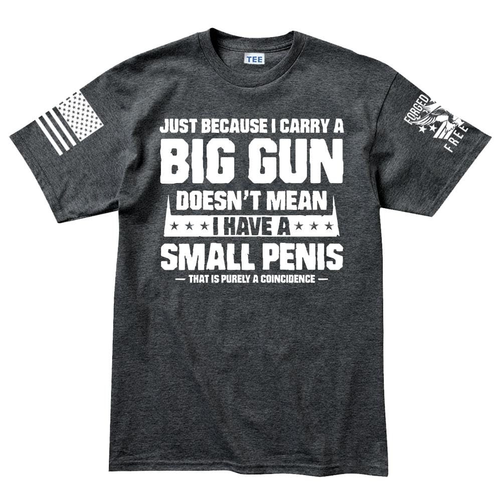 Mens TYM Big Gun Small Penis T-shirt Style001
