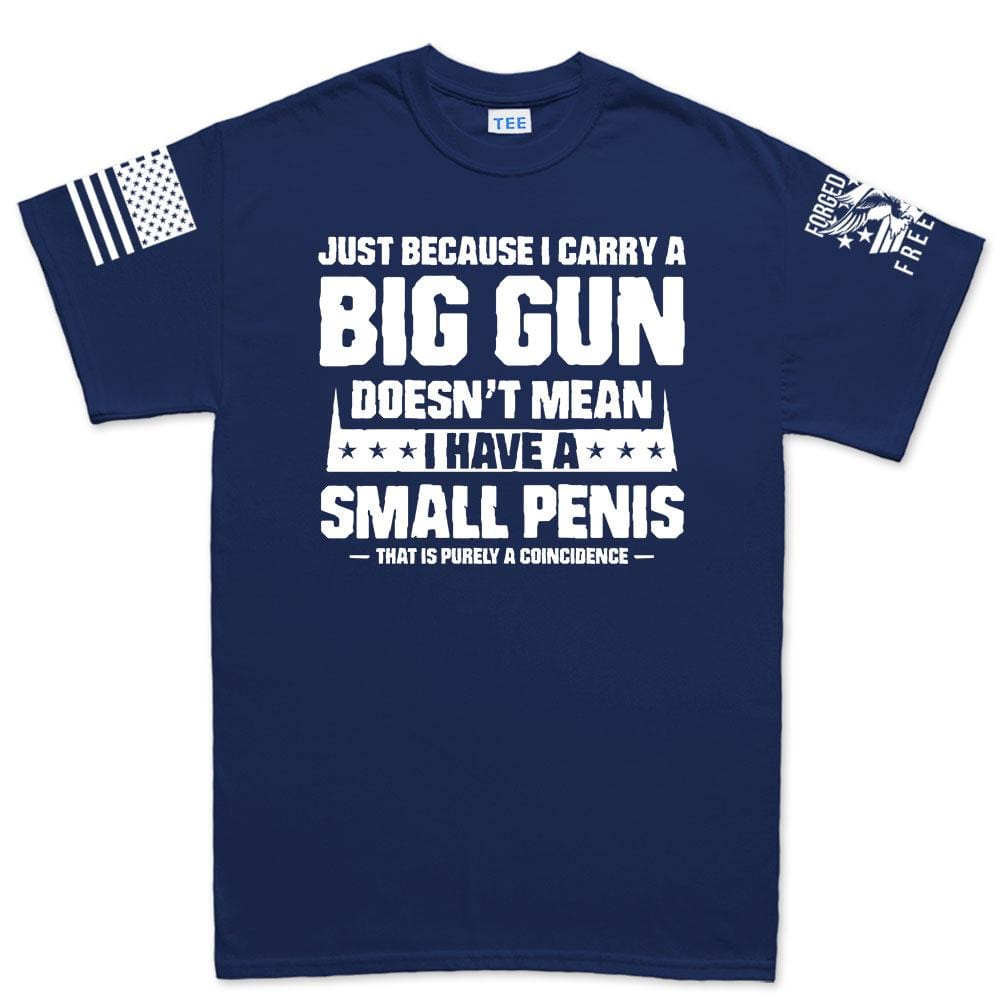 Mens TYM Big Gun Small Penis T-shirt Style001