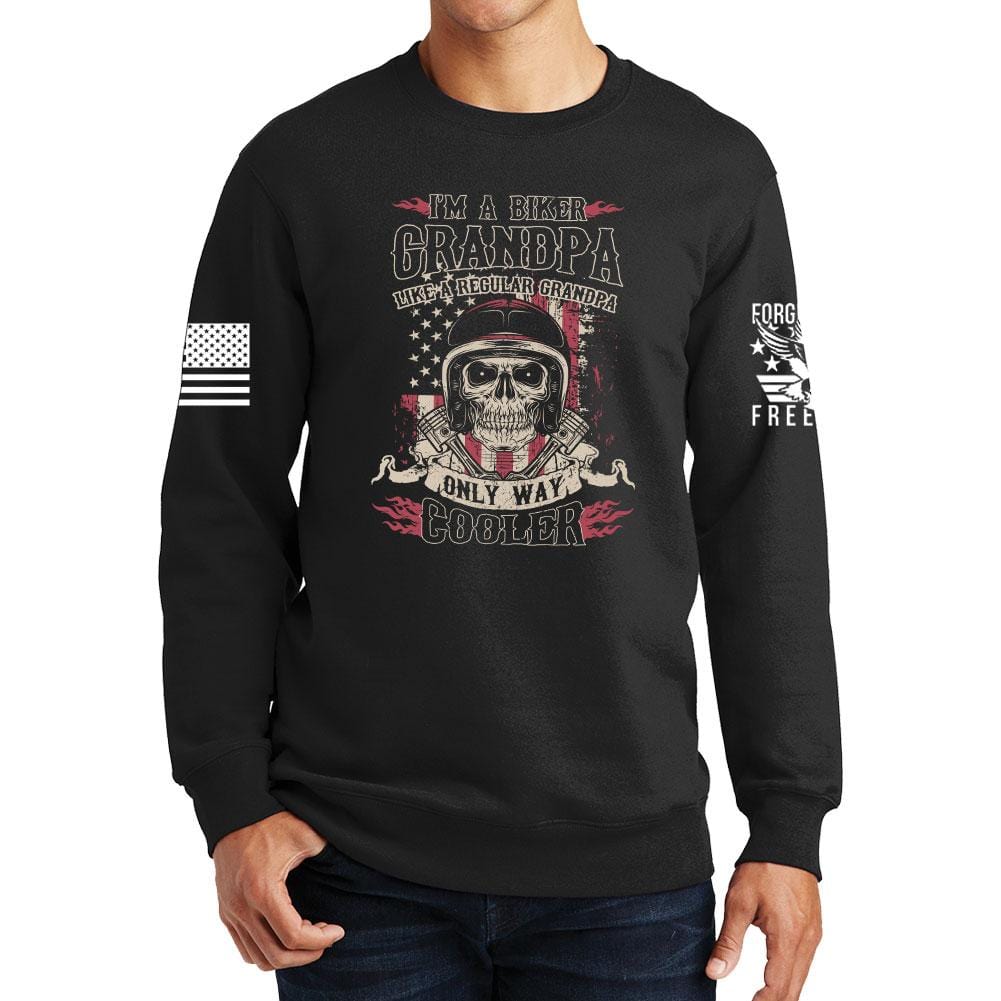 Biker Grandpa Sweatshirt Style001