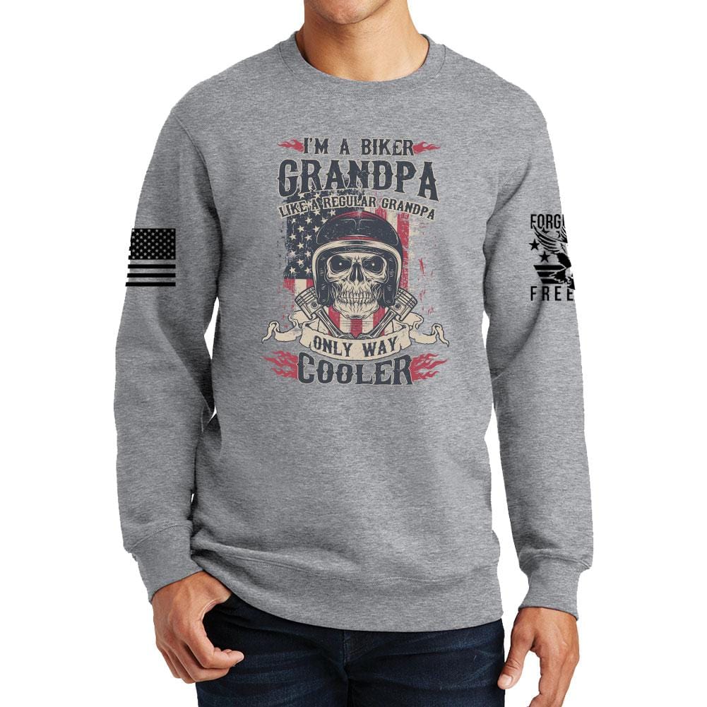 Biker Grandpa Sweatshirt Style001