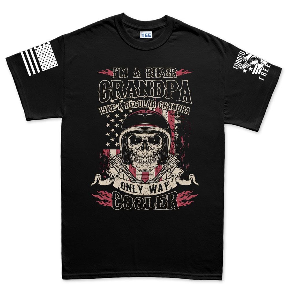 Biker Grandpa Men's T-shirt Style001
