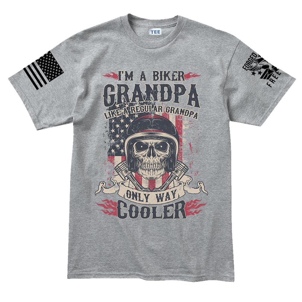 Biker Grandpa Men's T-shirt Style001