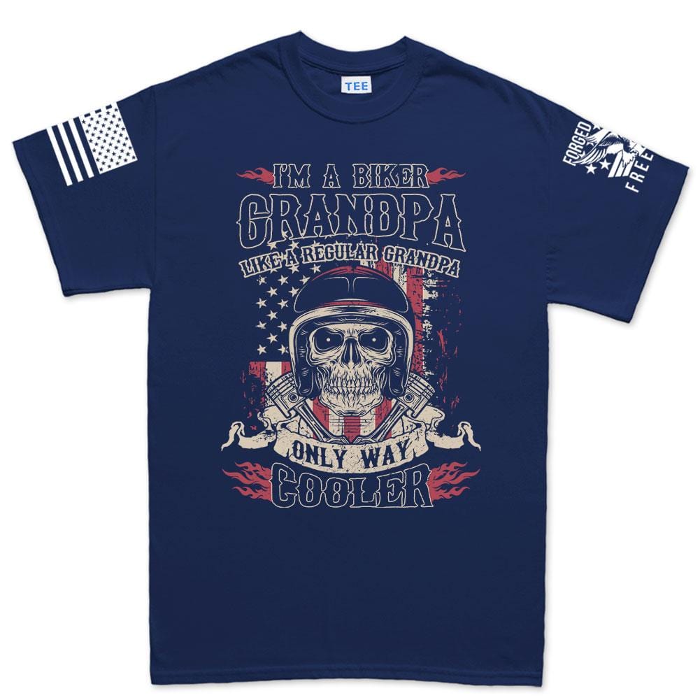 Biker Grandpa Men's T-shirt Style001