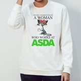 Black Cat Never Underestimate A Woman Who Works At ASDA Shirt