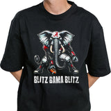Blitz Bama Blitz Alabama Muscular Elephant Mascot T-shirt