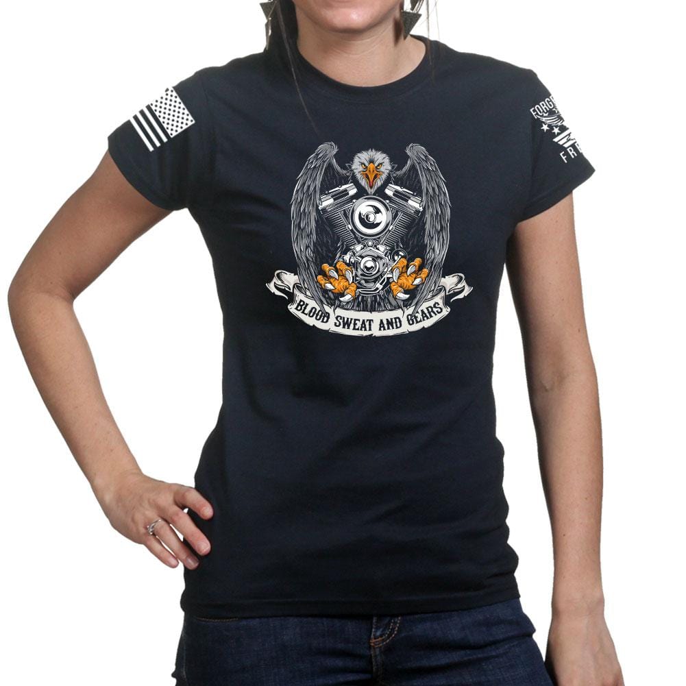 Blood Sweat and Gears Ladies T-shirt Style001