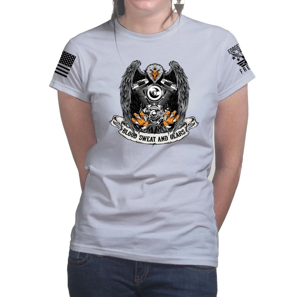 Blood Sweat and Gears Ladies T-shirt Style001