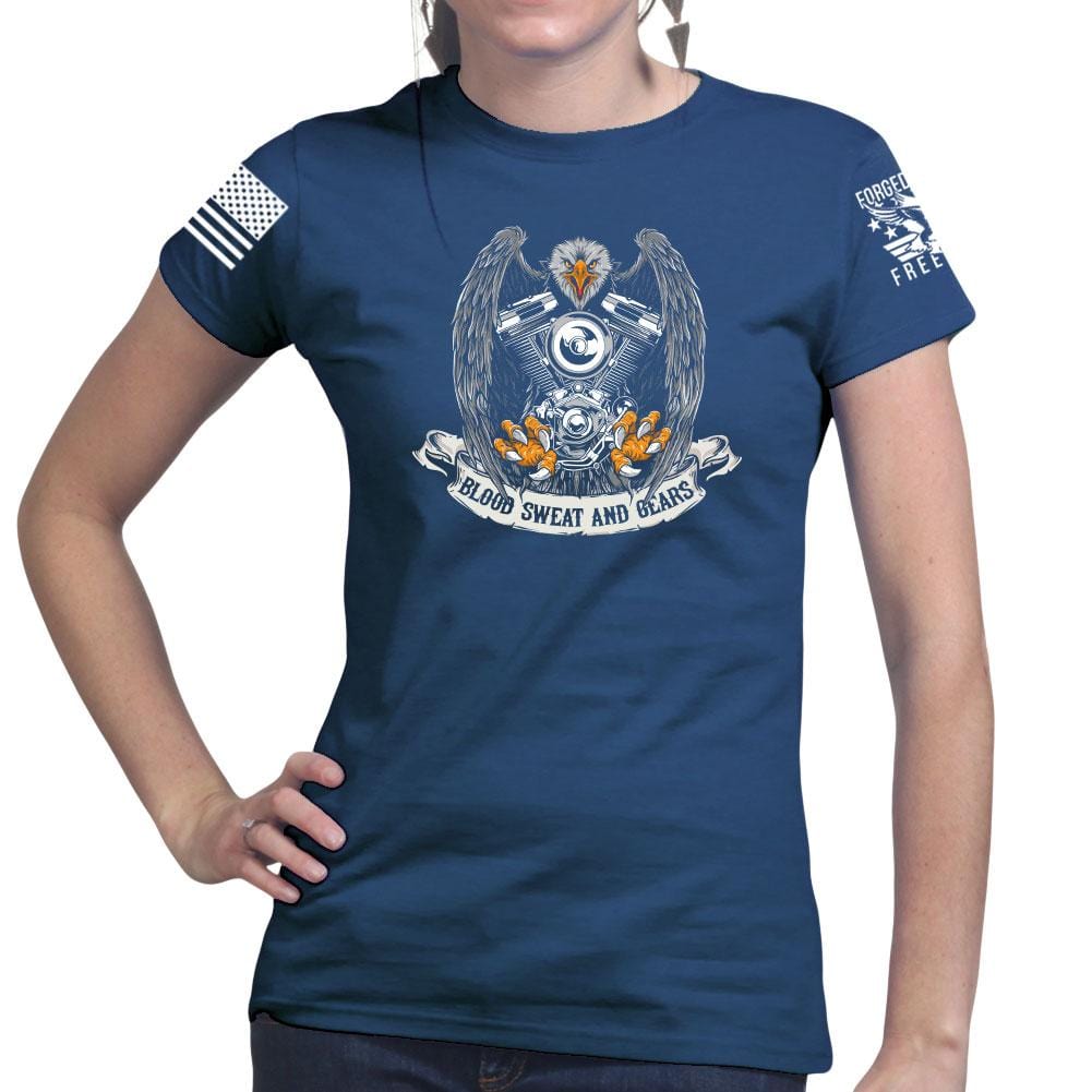 Blood Sweat and Gears Ladies T-shirt