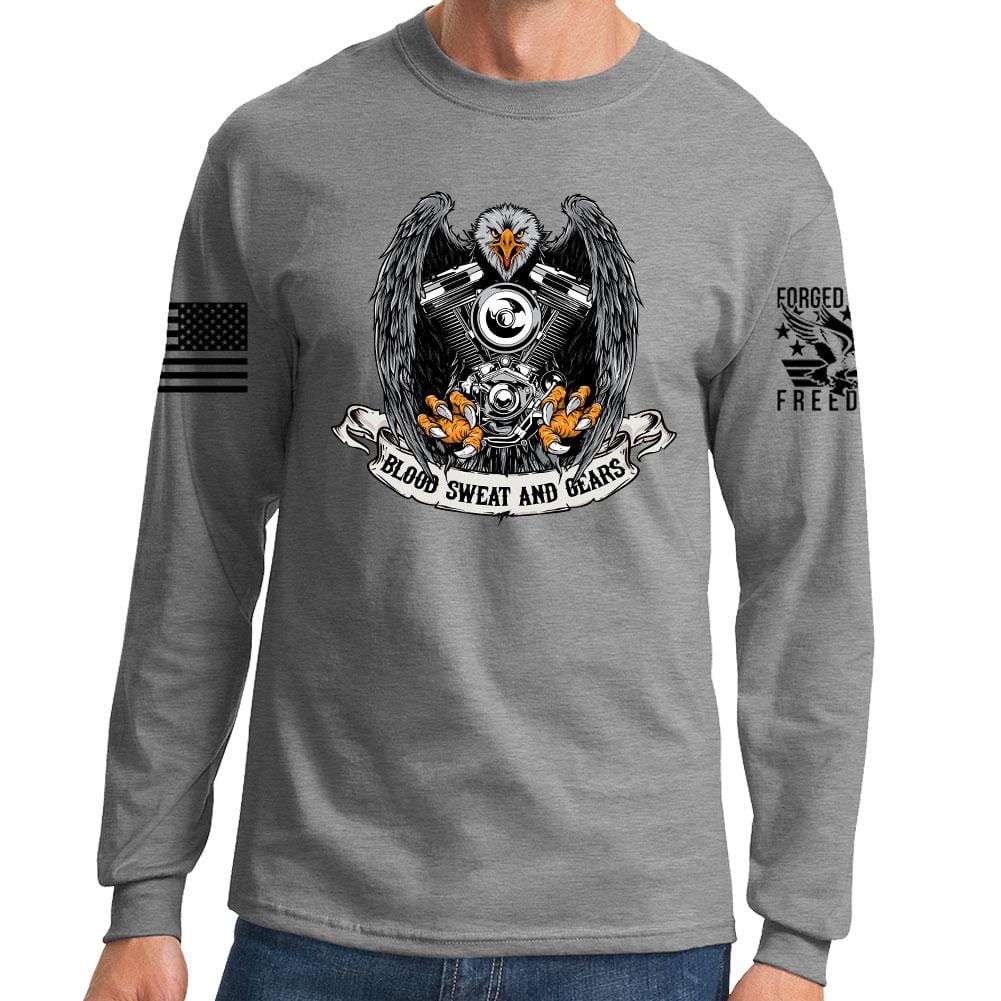 Blood Sweat and Gears Long Sleeve T-shirt