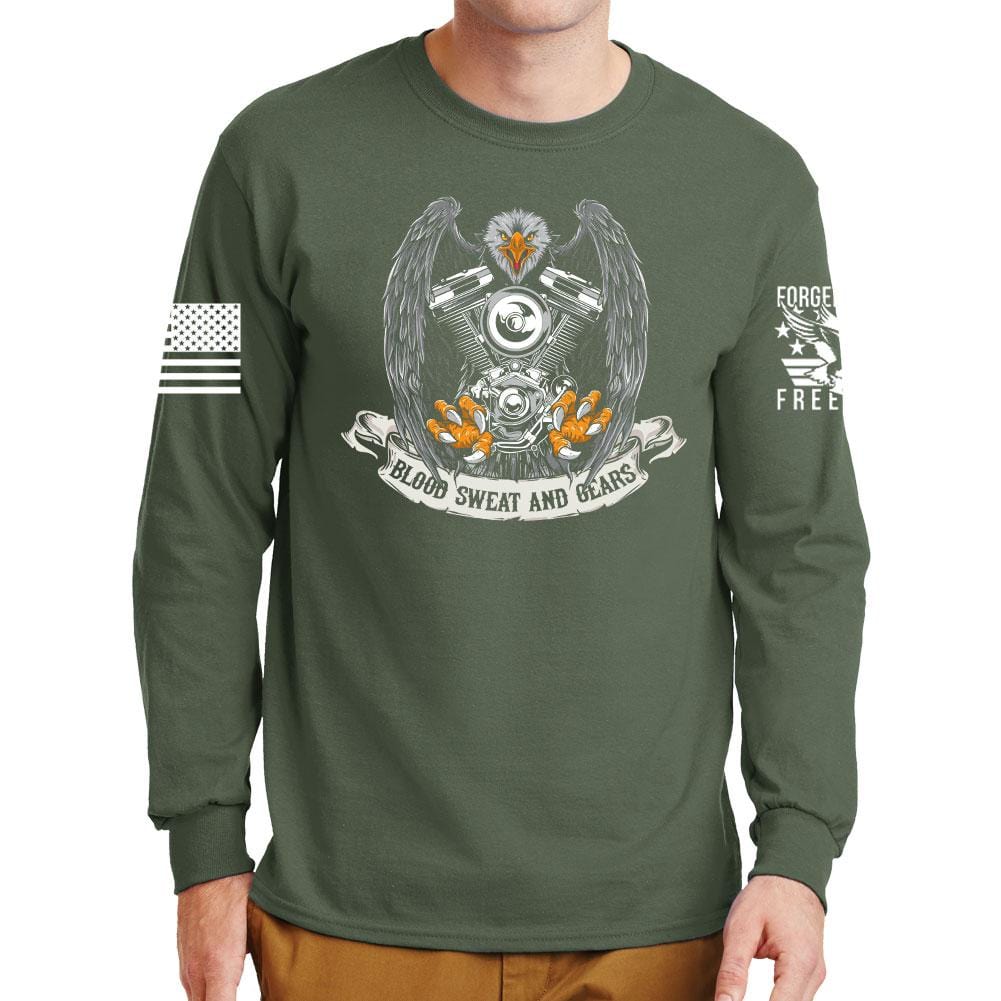 Blood Sweat and Gears Long Sleeve T-shirt