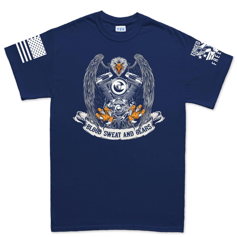 Blood Sweat and Gears Men's T-shirt Style001