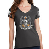 Ladies Blood Sweat and Gears V-Neck T-shirt