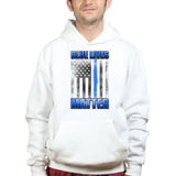 Unisex Blue Lives Matter Hoodie Style001