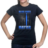 Ladies Blue Lives Matter T-shirt Style001