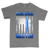 Men's Blue Lives Matter T-shirt Style001