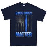 Men's Blue Lives Matter T-shirt Style001