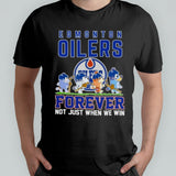 Bluey Characters Edmonton Oilers Forever Not Just When We Win Shirt